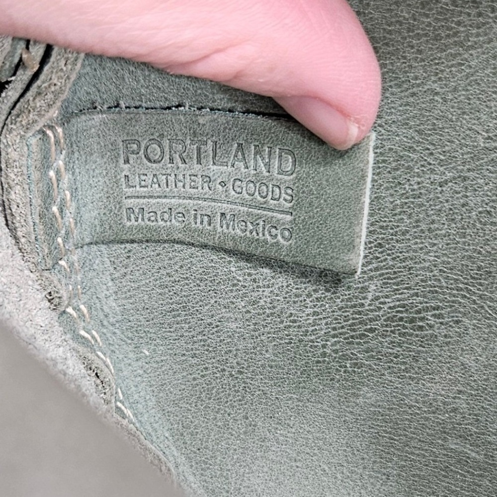Portland Leather Goods Circle Crossbody Small Cucumber Unicorn Rare Boho Purse - Picture 8 of 10